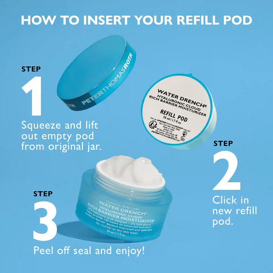 Water Drench Hyaluronic Cloud Rich Barrier Moisturizer - Refill Pod, 1.7 fl oz